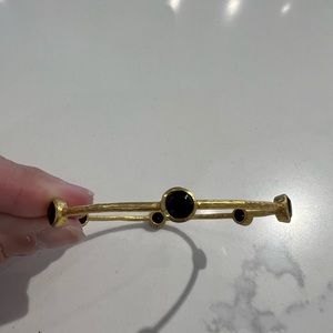 Julie Vos Obsidian Black Bangle
